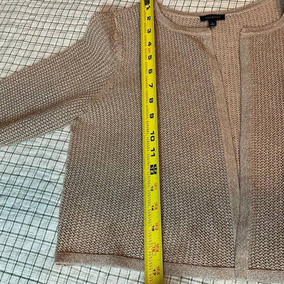 TALBOTS gold/tan cardigan Sz Small - Picture 11 of 11